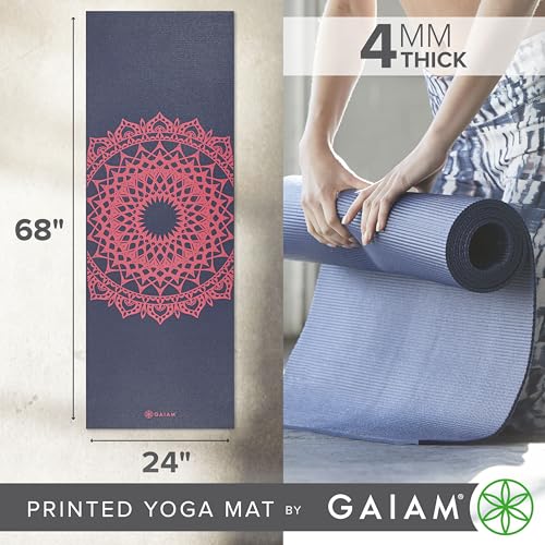 Lightweight 4mm Pink Marrakesh Yoga Mat - Non-Slip Grip