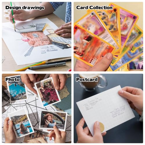 Jumbo Card Sleeves, Rigid Print Protectors Clear Hard Plastic Large