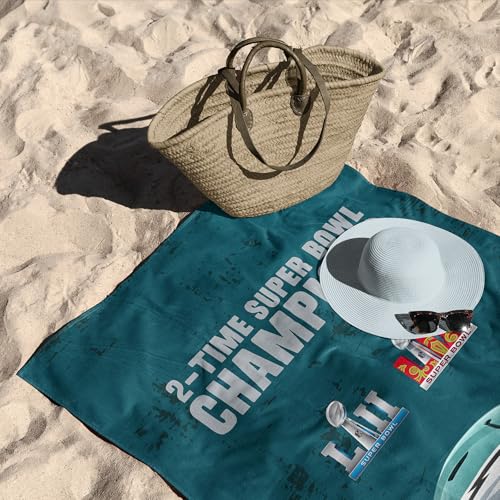 Philadelphia Eagles Super Bowl LIX Beach Towel - 30x60 Inches