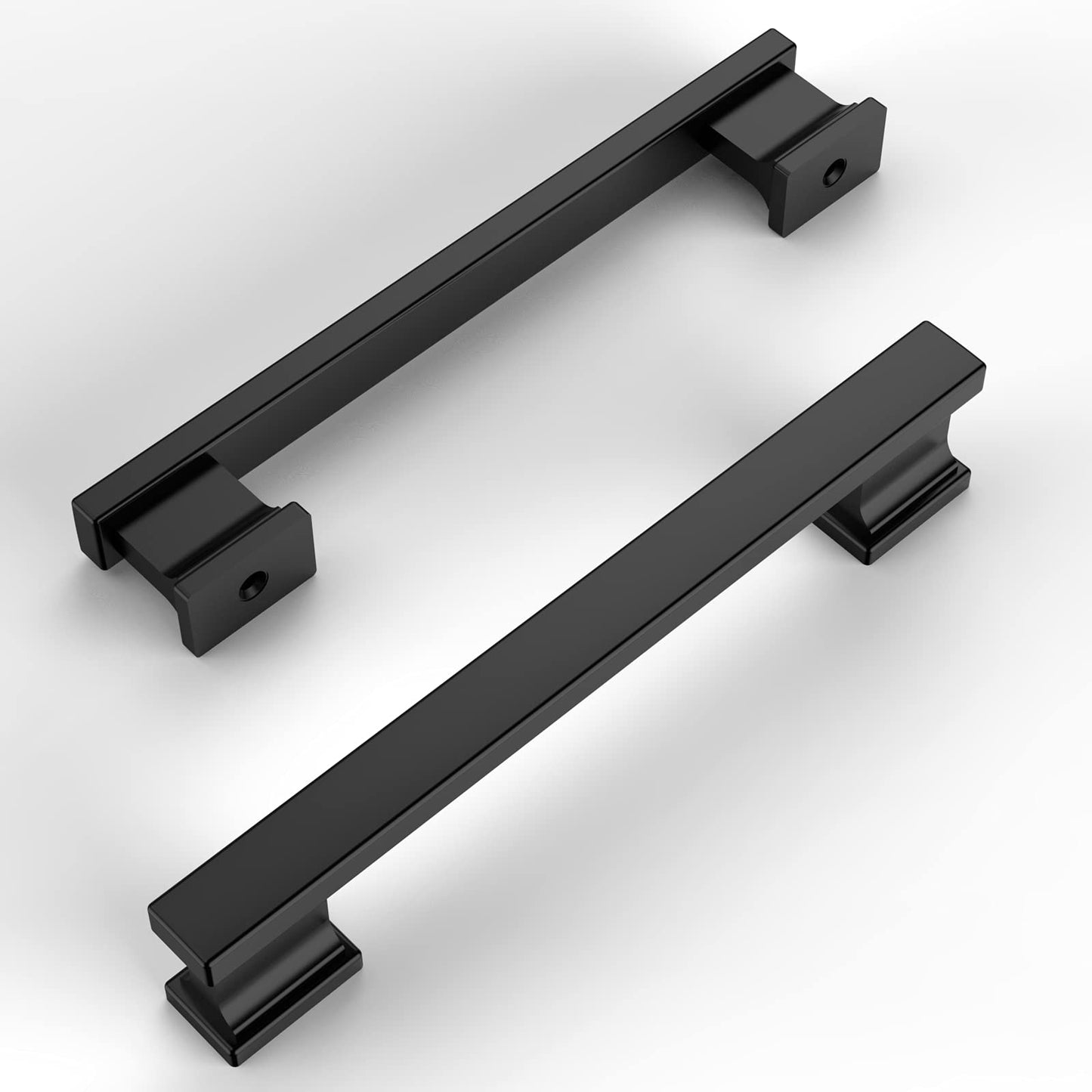 Amerdeco 20 Pack Matte Black Cabinet Pulls 5 Inch(128mm) Hole Centers Kitchen Cabinet Handles Cabinet Hardware Kitchen Handles for Cabinets Cupboard Handles Drawer Pulls ZH00013