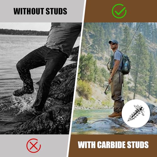 30PCS Wading Boot Studs with Installation Tool - Silver