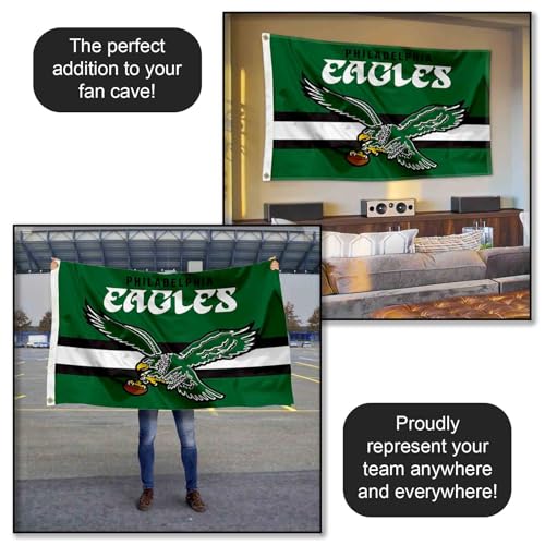 Philadelphia Eagles Vintage 3x5 Banner Flag with Grommets