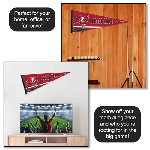 Tampa Bay Buccaneers Pennant Banner Flag - 12x30 Felt