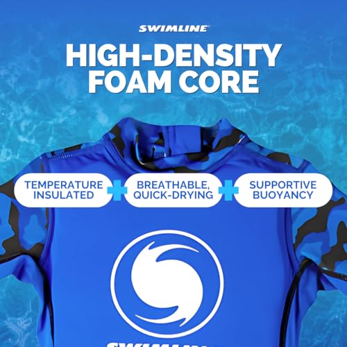 Swimline Kids Floating Swim Trainer Vest Blue Small 20-30 Lbs - Toddler Floatation Aid