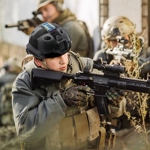 Tactical Helmet Hook and Loop Set - Black for MK Fast Helmets