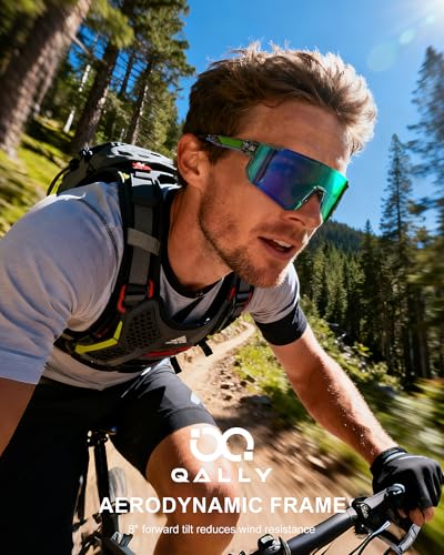 Polarized Sports Sunglasses with UV400 Protection for Outdoor Activities