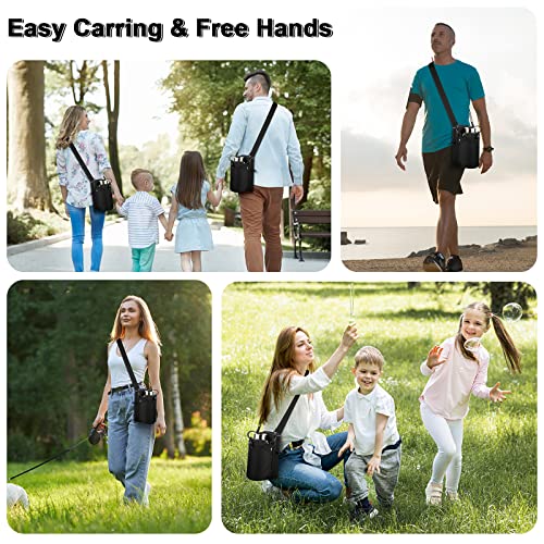 Cosmos Water Bottle Sling Bag with Adjustable Strap & Pockets for Hiking Camping