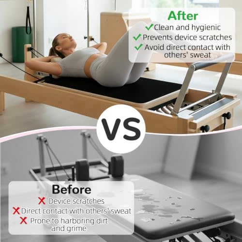 Non-Slip Pilates Reformer Mat - Soft Fleece, Lightweight, Quick Drying