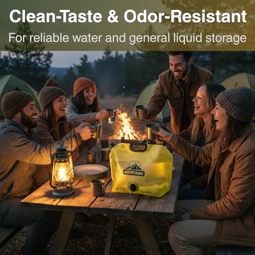2.1 Gallon Collapsible Camping Water Jug with Spout - Reusable