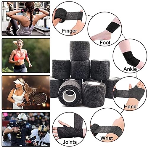 Cohesive Bandage Wrap - Self-Adherent Grip Tape 4 Pack, 2" x 5 Yards