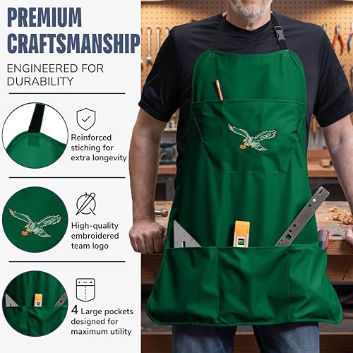 NFL Philadelphia Eagles Vintage Cooking Apron with Pockets