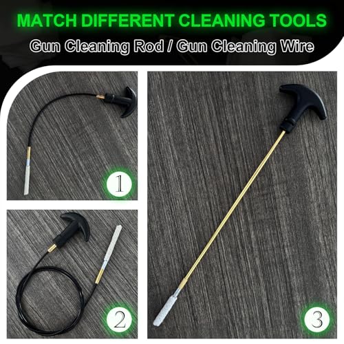 30 Caliber Gun Cleaning Brushes - 6 Piece Cotton Mop Set