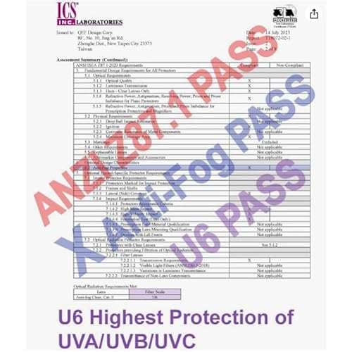 Super Flexible Lightweight Anti Fog Wrap-Around U6 Clear Shooting Safety Glasses with ANSI Z87.1 Scratch Resist