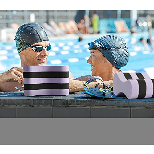 EVA Swimming Pull Buoy Leg Float - Purple & Black Training Aid