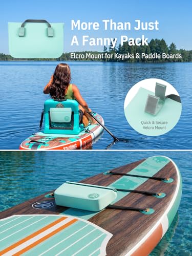 IPX7 Waterproof Fanny Pack Dry Bag - Mint, 2.5L for Kayaking