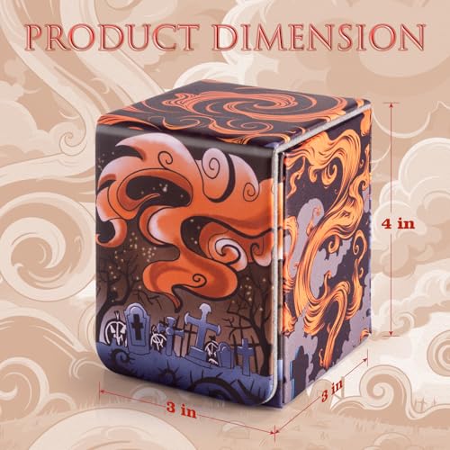 Card Storage Box for YGO - Holds 100+ Single Sleeved Cards, 2 Dividers - Necro Call