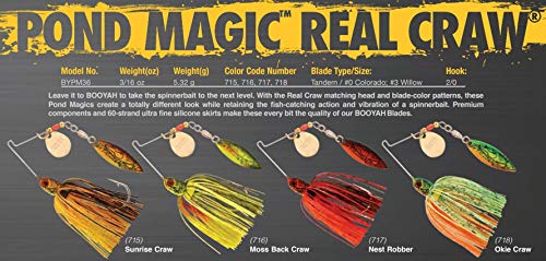 Pond Magic Small-Water Spinnerbait - Real Craw & Sunrise Craw
