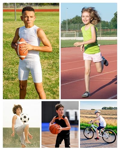 Youth Compression Shirt for Boys - Sleeveless Athletic Tank Top