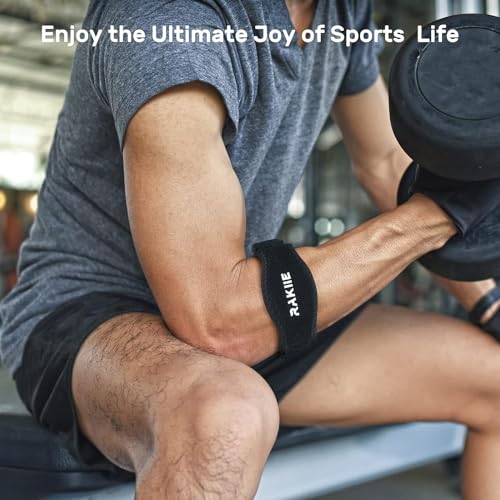 Tennis Elbow Brace with Adjustable Strap - Blue