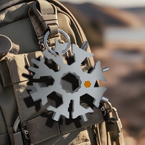 35-in-1 Snowflake Multi Tool - Silver Christmas Gift for Men