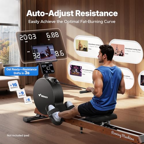 Pro-Grade Magnetic Rowing Machine - Self-Generating R7