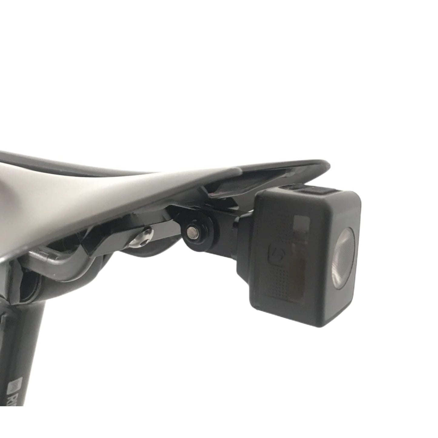 NELboNs Bike Taillight Saddle Mount Aluminum Alloy Compatible with Bon Trager Ion Pro RT Headlight Adapter, Bicycle Saddle Radar Tail Light Mount for T rek Light Holder