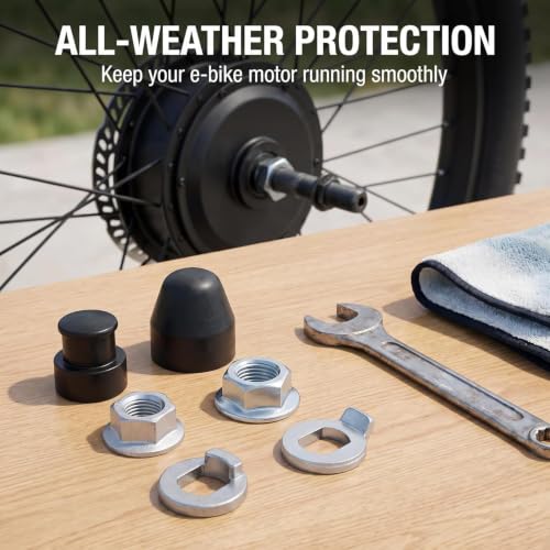 E-Bike Hub Motor Axle Nut & Washer Set - 12mm Replacement Parts