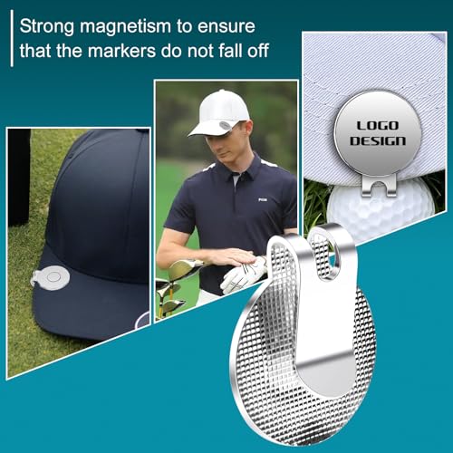 Magnetic Golf Ball Marker Hat Clip - 3 Pack with Strong Hold