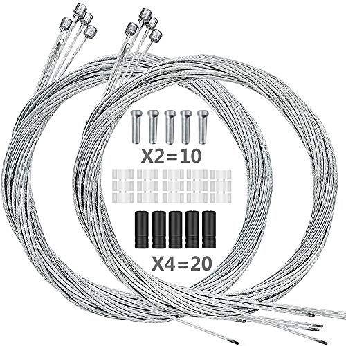 Hapleby 10PCS Premium Bike Shift Cable, Professional Bicycle Wire Kit