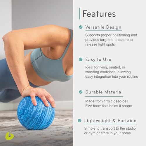 Posture Ball - 6-Inch EVA Foam Pilates Prop for Alignment