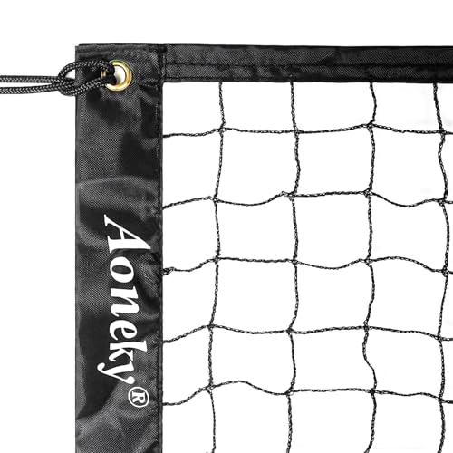 Aoneky 15ft Portable Volleyball Net for Beach Pool Water & Sand Play Black
