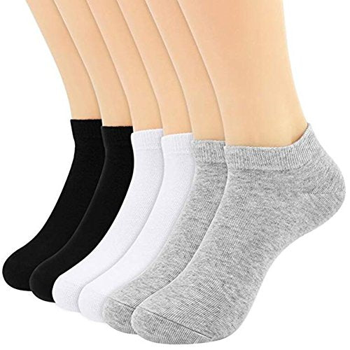 Ankle Socks - 10 Pairs Low-Cut Cotton No Show Socks - Multicolor