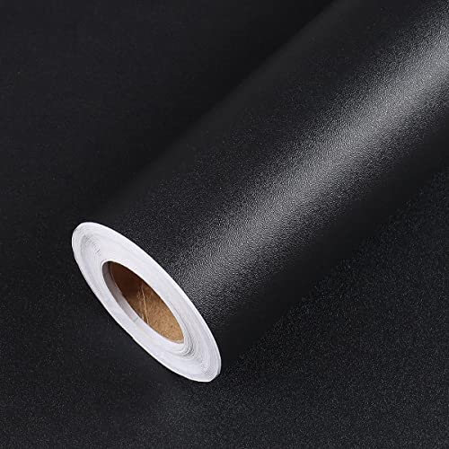 AbaBoorty Chalkboard Wallpaper for Walls Matte Black Contact Paper Self Adhesive Removable Solid Black Peel and Stick Wallpaper Waterproof Roll for Blackboard Wall Decal Reform 15.7"X78.7"