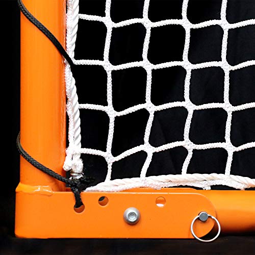 Lacrosse Folding Goal - 6 x 6 Feet, Heavy Duty Orange