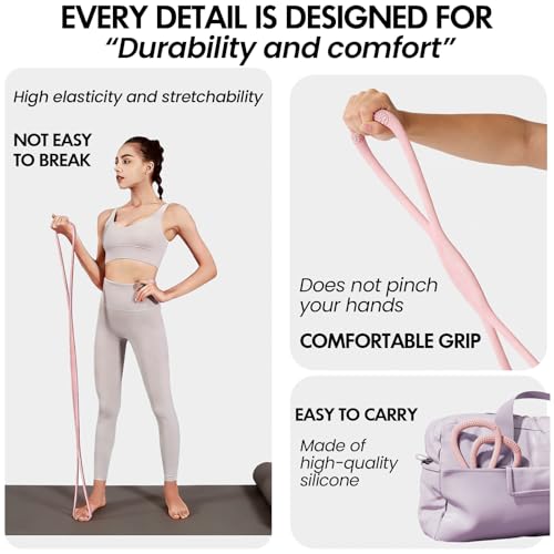 Figure 8 Resistance Band for Full-Body Workouts - Non-Slip Handles