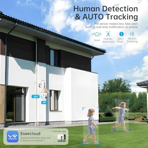 Light Bulb Security Camera Outdoor, 5G& 2.4GHz WiFi Security Cameras Wireless for Home Security, Motion Detection, Color Night Vision, Siren Alarm, Bulb Camera Compatible with Alexa(2 Pack)