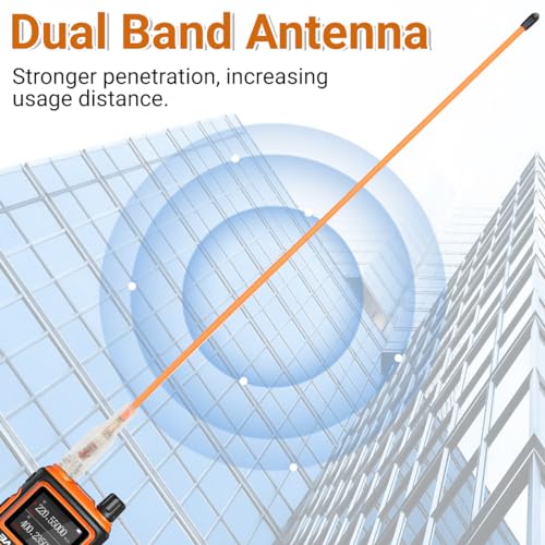 Dual Band VHF/UHF Ham Radio Antenna - SMA Female 15.3-Inch