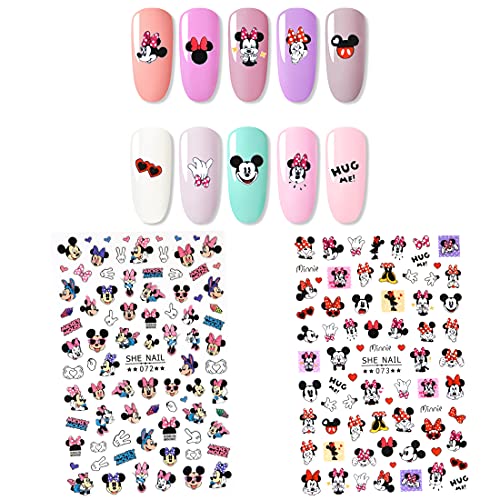 Kawaii Cartoon Nail Stickers - 3D Self-Adhesive Nail Art Decals
