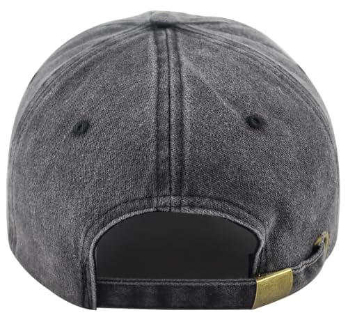 World's Best Pop Pop Hat - Leather Patch Baseball Cap - Black