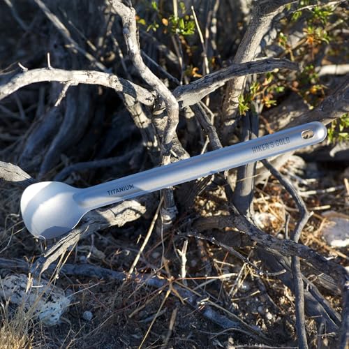 Ultralight Titanium Spoon for Hiking & Camping - 8.5 Inch