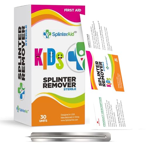 Kids Splinter Removal Kit 30 Pack - Gentle Child-Friendly Splinter Extractors