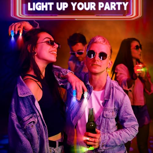 50 Pcs Red Finger Lights - LED Flashlights for Kids Parties