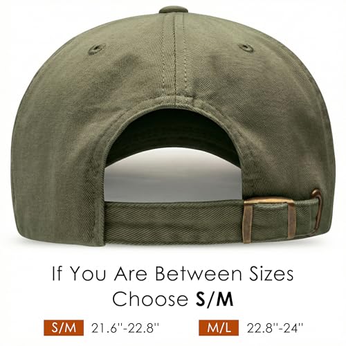 Unstructured Cotton Baseball Cap - 2 Pcs Navy Blue & Olive Green