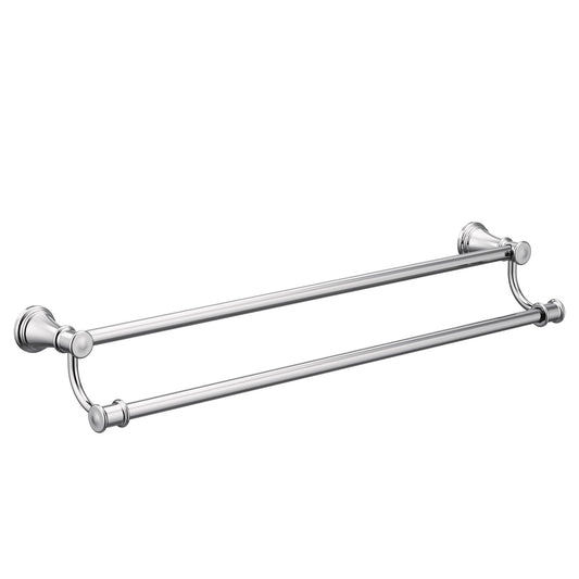 Moen Belfield Chrome 24-Inch Bathroom Double -Towel Bar, YB6422CH