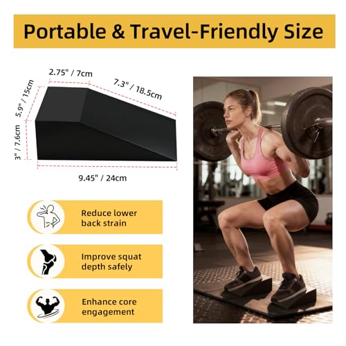 Premium EVA Yoga Wedge Blocks - 2 Pack for Exercise & Stretching