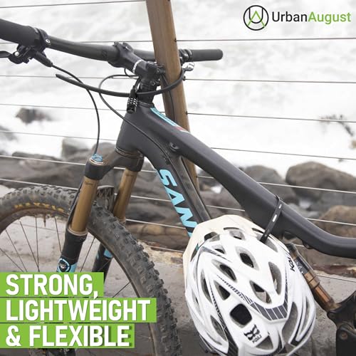 Urban August Adjustable Zip Tie Combination Lock for Cabinet Refrigerator Bike Stroller Helmet Skateboard Luggage- Multi-Purpose French Door Lock - Stainless Steel Fridge Lock (2)