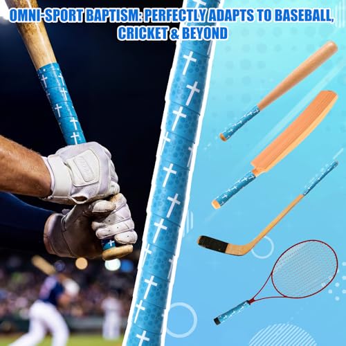 Cross Baseball Bat Grip Tape - Blue 1.75mm Precut Full Adhesive