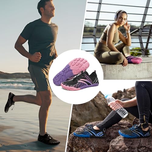 Quick Dry Water Shoes for Women & Men - 8.5 Women/7 Men - Pink