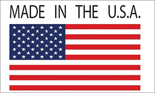 USA Flag Car Decals - 3 Pack Vinyl Bumper Stickers