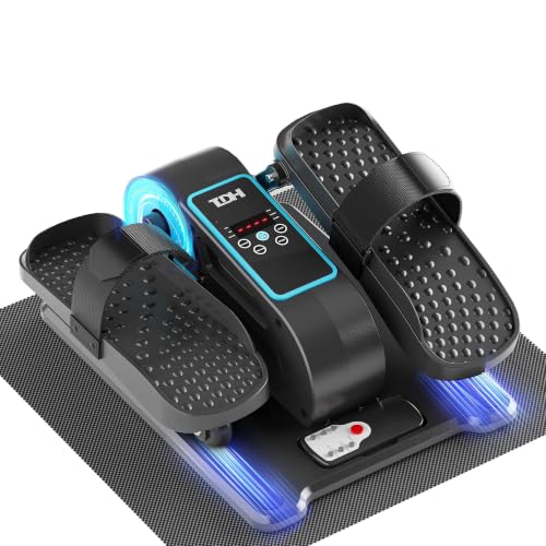 Under Desk Elliptical Machine - Electric Pedal Exerciser, Blue
